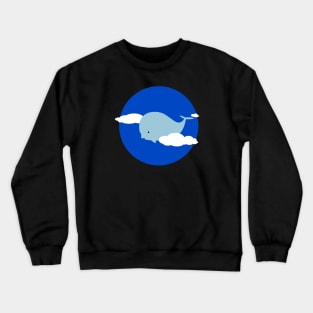 Whale in the clouds Crewneck Sweatshirt